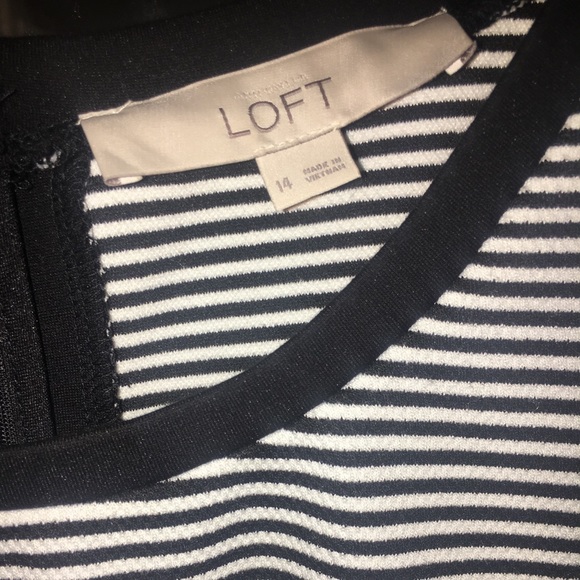 LOFT Striped Shift Dress - Picture 5 of 8